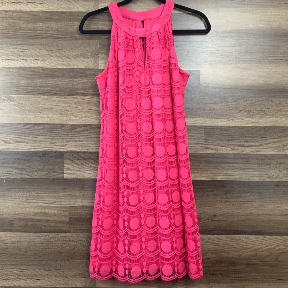 Muse Hot Pink Sleeveless Dress Size 6